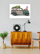 Christmas Cars Iv Wall Art -Jennifer Paxton Parker Designs
