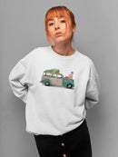 Christmas Cars Iv Sweatshirt -Jennifer Paxton Parker Designs
