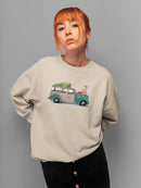 Christmas Cars Iv Sweatshirt -Jennifer Paxton Parker Designs