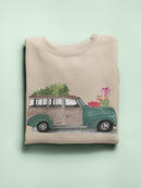 Christmas Cars Iv Sweatshirt -Jennifer Paxton Parker Designs