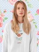 Summer Butterflies. Sweatshirt -Jennifer Paxton Parker Designs