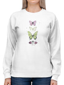 Summer Butterflies Set Sweatshirt -Jennifer Paxton Parker Designs