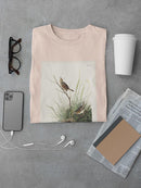 Sharp-tailed Finch T-shirt -John James Audubon Designs