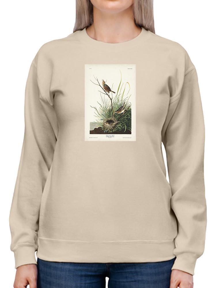 Sharp-tailed Finch Sweatshirt -John James Audubon Designs