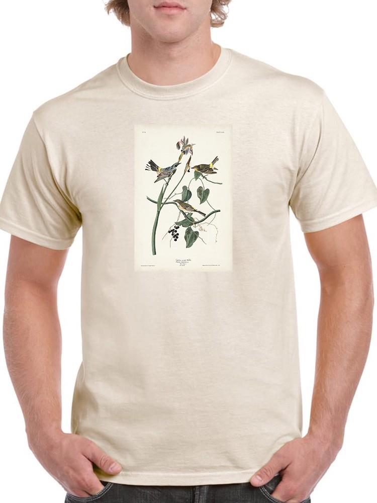 Yellow-rump Warbler T-shirt -John James Audubon Designs