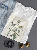 Yellow-rump Warbler T-shirt -John James Audubon Designs