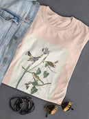 Yellow-rump Warbler T-shirt -John James Audubon Designs