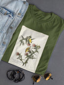 American Gold Finch T-shirt -John James Audubon Designs