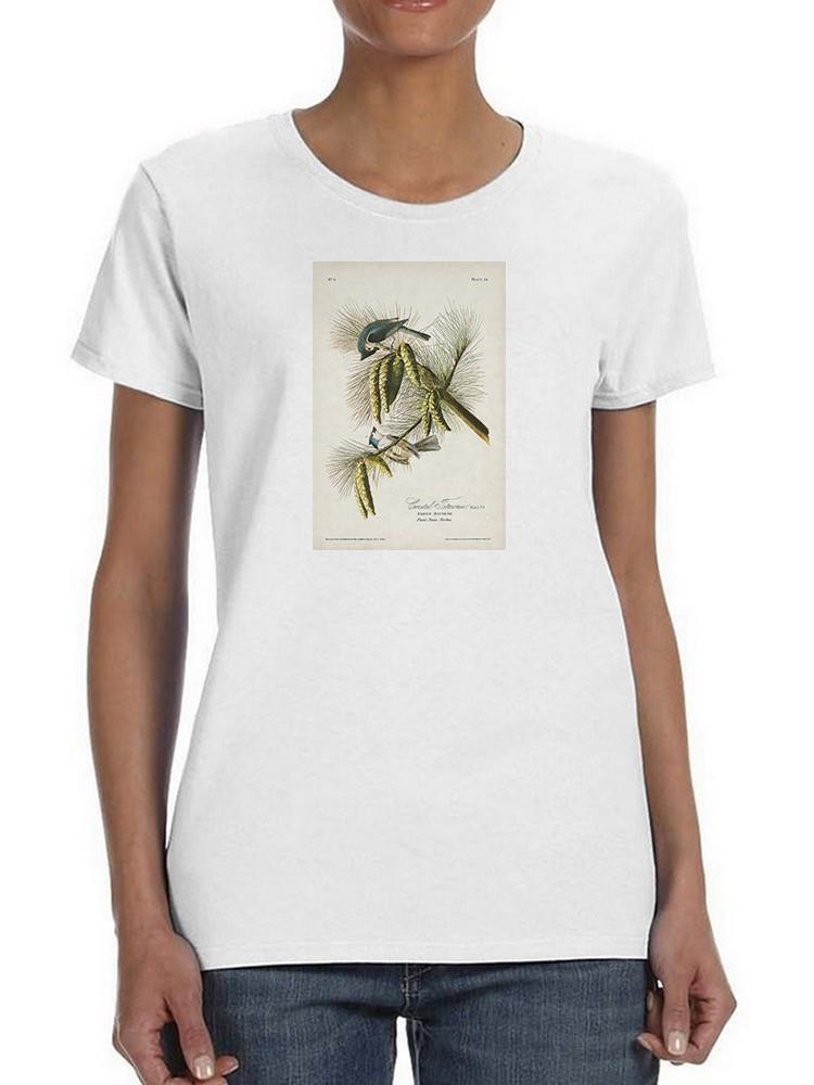 Crested Titmouse T-shirt -John James Audubon Designs