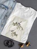Bluegrey Flycatcher T-shirt -John James Audubon Designs