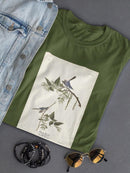 Bluegrey Flycatcher T-shirt -John James Audubon Designs