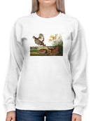 Pinnated Grouses Sweatshirt -John James Audubon Designs