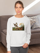Pinnated Grouses Sweatshirt -John James Audubon Designs