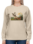 Pinnated Grouses Sweatshirt -John James Audubon Designs