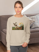 Pinnated Grouses Sweatshirt -John James Audubon Designs