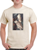Snowy Owl. T-shirt -John James Audubon Designs