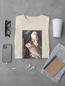 Snowy Owl. T-shirt -John James Audubon Designs