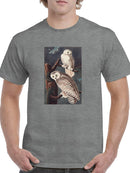Snowy Owl. T-shirt -John James Audubon Designs