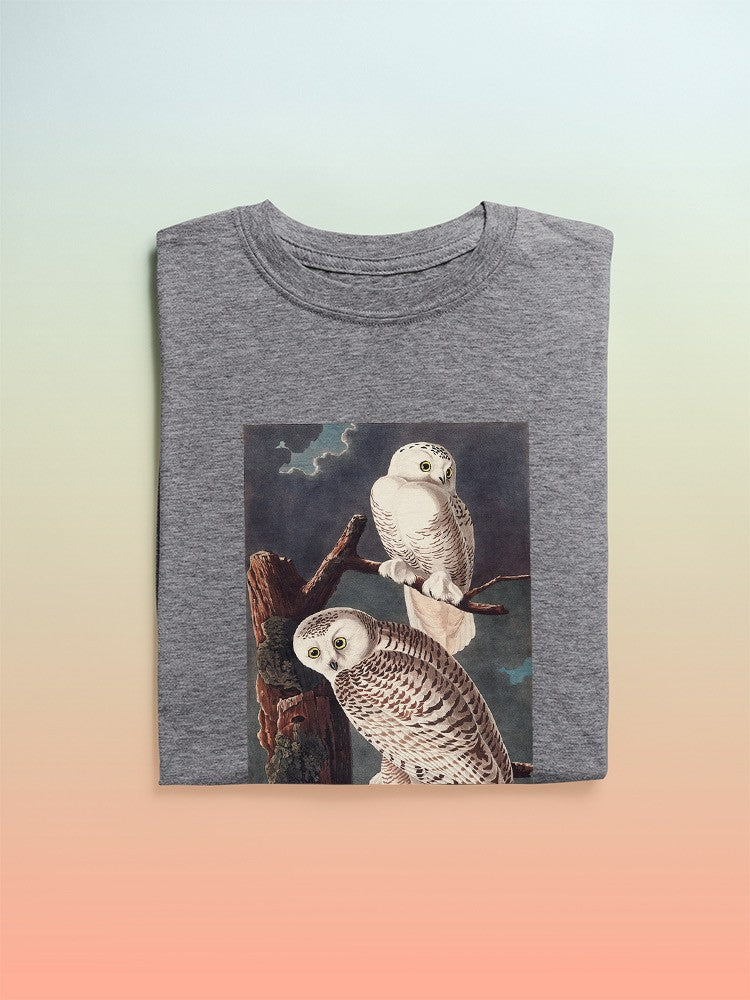 Snowy Owl. T-shirt -John James Audubon Designs