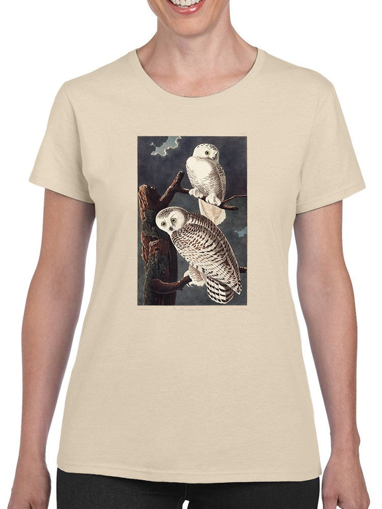 Snowy Owl. T-shirt -John James Audubon Designs
