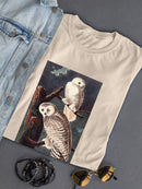 Snowy Owl. T-shirt -John James Audubon Designs