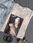 Snowy Owl. T-shirt -John James Audubon Designs