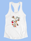 Mango Hummingbirds I Racerback Tank -John James Audubon Designs