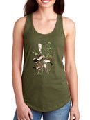 Great Cinereous Shrike Racerback Tank -John James Audubon Designs