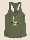 Great Cinereous Shrike Racerback Tank -John James Audubon Designs