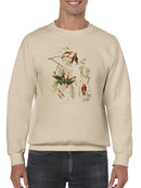 American Crossbills Sweatshirt -John James Audubon Designs