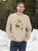 American Crossbills Sweatshirt -John James Audubon Designs