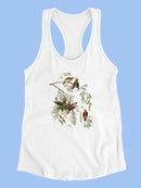 Red Crossbills Racerback Tank -John James Audubon Designs