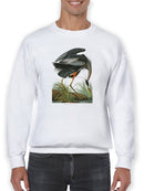 A Great Blue Heron Sweatshirt -John James Audubon Designs