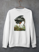 A Great Blue Heron Sweatshirt -John James Audubon Designs