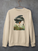 A Great Blue Heron Sweatshirt -John James Audubon Designs