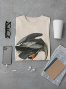 Great Blue Heron. T-shirt -John James Audubon Designs