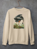 A Great Blue Heron Sweatshirt -John James Audubon Designs