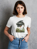 Great Blue Heron. T-shirt -John James Audubon Designs