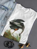 Great Blue Heron. T-shirt -John James Audubon Designs