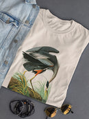 Great Blue Heron. T-shirt -John James Audubon Designs