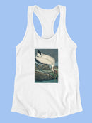 Wood Ibis Racerback Tank -John James Audubon Designs