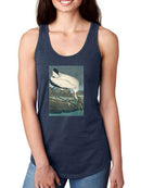 Wood Ibis Racerback Tank -John James Audubon Designs