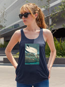 Wood Ibis Racerback Tank -John James Audubon Designs