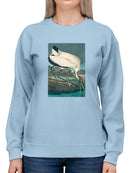 A Wood Ibis Sweatshirt -John James Audubon Designs