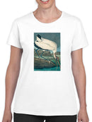 Wood Ibis. T-shirt -John James Audubon Designs