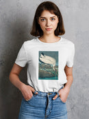 Wood Ibis. T-shirt -John James Audubon Designs