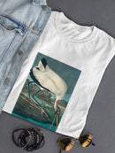 Wood Ibis. T-shirt -John James Audubon Designs