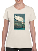 Wood Ibis. T-shirt -John James Audubon Designs