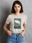 Wood Ibis. T-shirt -John James Audubon Designs