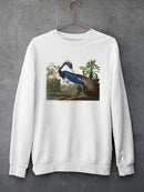 A Tricolored Heron Sweatshirt -John James Audubon Designs